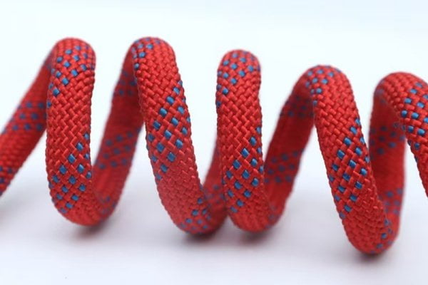Nylon braided cord close-up